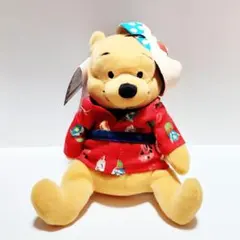ディズニーストア ☆ くまのプーさん 浴衣 祭 ぬいぐるみ【新品＆タグつき】