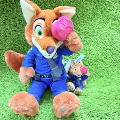 ズートピア　ニック　mogumogu ぬいぐるみ&キーチェーン　2点