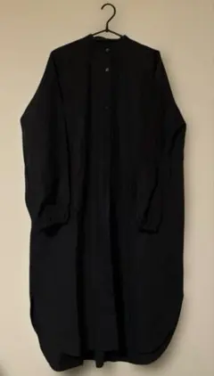 アーバンリサーチブラック黒ロングシャツワンピース
