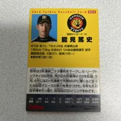 プロ野球チップスカード　能見篤史　2014