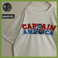 キャプテンアメリカ アニメ キャラクター ムービー Tシャツtシャツ 映画 白
