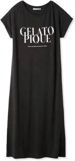 gelato pique 黒 プリントロゴ ルームウェア ワンサイズ