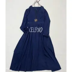 CELFORD♡ロイヤルプリントカシュクールワンピース - メルカリ