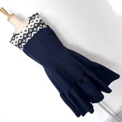 チェスティ Chesty ワンピース ドレス フラワー 刺繍 切替 お呼ばれ i