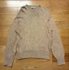 コムデギャルソン　AD1997 バイアス期　リネン 切替　ニット　バイカラー