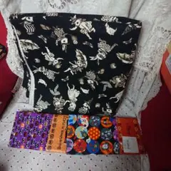 ハロウィンハギレ ３枚セット