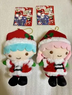 サンリオ　キキ&ララ　クリスマスコスチューム　マスコットホルダー