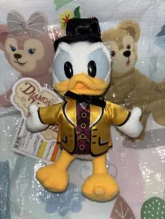 【ぬいぐるみバッジ】ディズニー バラマス ダイヤモンドホースシュー ドナルド