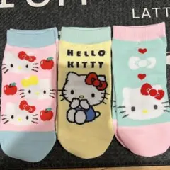サンリオ　ハローキティ　靴下　ソックス　3足　新品未使用　19〜24cm