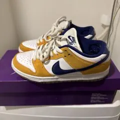 Nike SB Dunk イエロー/ネイビー スニーカー 24cm