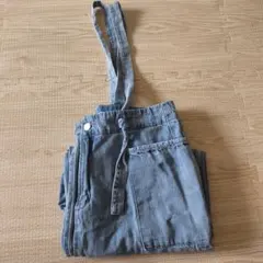 シーズンリーズン デニムサロペット ワイドレッグ ライトブルー