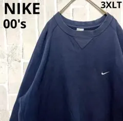 ナイキ トレーナー スウェット 刺繍ロゴ スウッシュ Vガゼット00s 3XLT