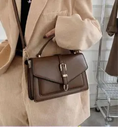 「最終価格！」Sheinブラウン 2wayショルダーバッグ ハンドバッグ