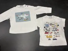 familiar 男の子向けおはなしTシャツ2枚セット 80 - メルカリ
