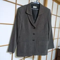 テーラードジャケット グレー系 3ボタン 2ポケット