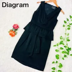 美品✨ Diagram グレースコンチネンタル S相当 膝丈 フリル ワンピース