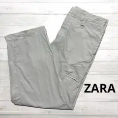 ZARA ナイロンカーゴパンツ ライトグレー ザラ Lサイズのサムネイル