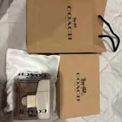 COACH 二つ折り財布 シグネチャー ベージュ ホワイトのサムネイル