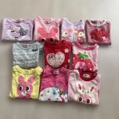 ミキハウス　ホットビスケッツ 長袖カットソー　10点おまとめ