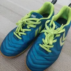 hummel フットサルシューズ ブルー×イエロー　24cmのサムネイル