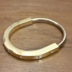 シルバーバングル ストーン付き