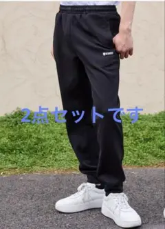 値下げ　K-SWISS ブラック 黒　裏起毛　スウェットパンツ M
