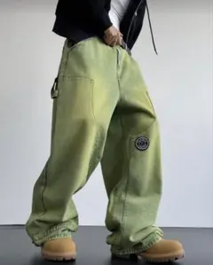 ヴィンテージカラーデニムパンツ インディゴブルー