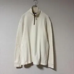 ポロバイラルフローレン ハーフジップスウェットジャケットホワイト系L