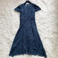 極美品　23年モデル　グレースコンチネンタル　ロング　総レース　ワンピース　花