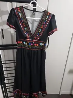 SHEIN 黒のノースリーブワンピース