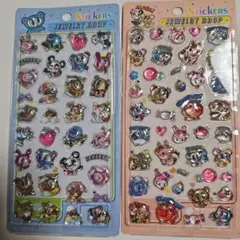 エンジェルブルー　硬い立体3Dシール　２枚セット