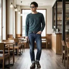 【美品】DIESEL日本上陸30周年記念限定デザインボーダーカットソー