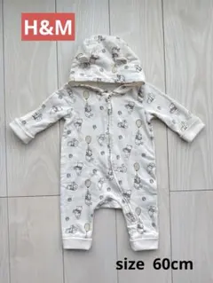 ＊Ｈ＆Ｍ　オーガニックコットンロンパース くまのプーさん 60cm＊