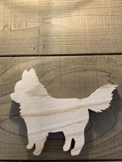 チワワ　オブジェ　インテリア　北欧　犬　ドッグオブジェ　ネームプレート　木製