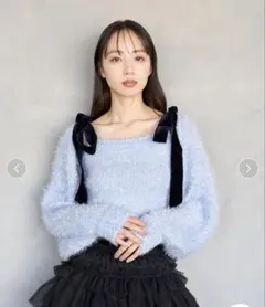 ラメニットアンサンブルプルオーバー　SAX snidel