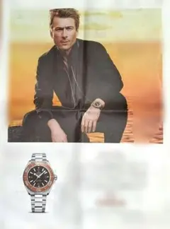 朝日新聞全面広告【オメガ　グレンパウエル　】