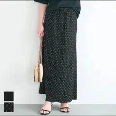 クロスシャーリングメロウナロースカート レディース ドットM