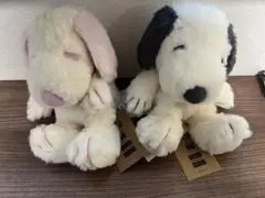 スヌーピーミュージアム限定 ゆるくたぬいぐるみ。スヌーピー。ピンク