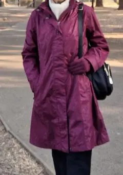 Eddie Bauer 撥水　フード付きコート　 PM　着丈85位