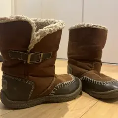 ブラウン ファー付き冬用ブーツ