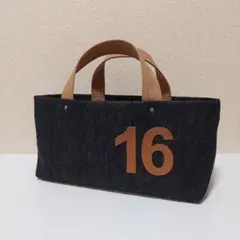 岡山デニム横長トート【ハンドメイド】ナンバー入り