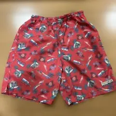 BREEZE 水陸両用パンツ 140cm レッド 総柄
