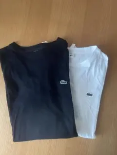 LACOSTE Tシャツセット ブラック ホワイト US S