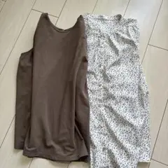 レディースノースリーブ トップス2枚セット
