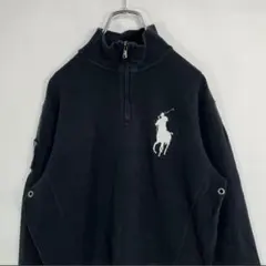 美品 ポロゴルフ ラルフローレン ハーフジップ フリース ポニー刺繍 ブラック 楽天市場】ポロ ラルフローレン メンズ ハーフジップ プル