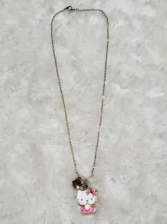 ハローキティ♥　ネックレス　ラインストーン付き♪