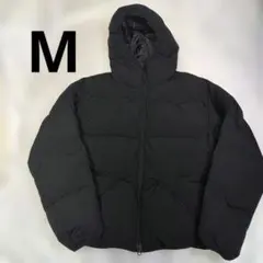 【未使用】GU ウォームパデッドパーカ ブラック M