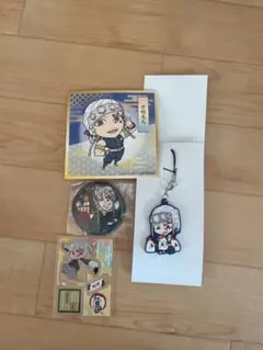 鬼滅の刃 宇髄天元　ストラップ 缶バッジ シールセット