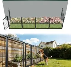 ガーデンフェンス 屋外用│約80cm（高さ）×約4.2m（長さ）│犬・うさぎ用