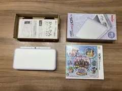 New 2DS LL ホワイト／ラベンダー 本体 箱付き　オマケ付き